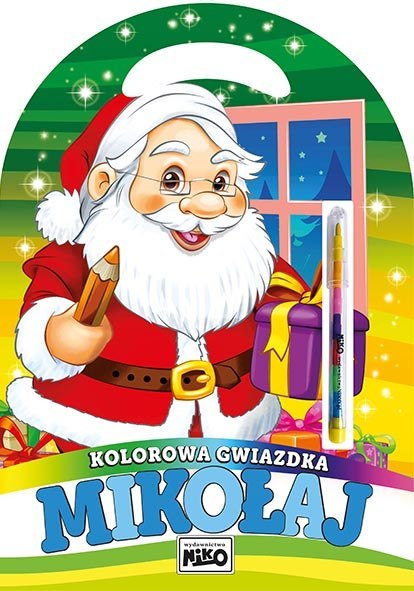 Mikołaj. Kolorowa gwiazdka Mikołaj. Kolorowa gwiazdka