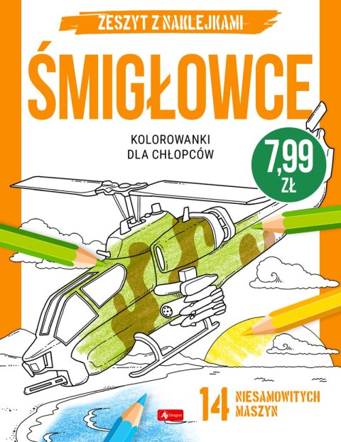 Śmigłowce. Kolorowanki dla chłopców Śmigłowce. Kolorowanki dla chłopców