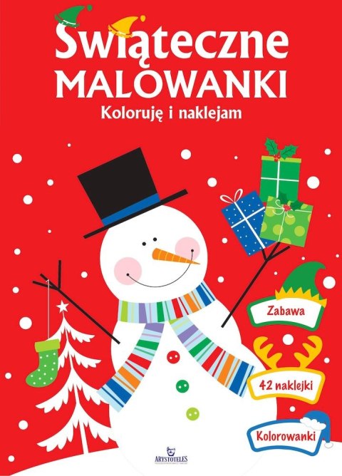 Świąteczne malowanki. Koloruję i naklejam Świąteczne malowanki. Koloruję i naklejam
