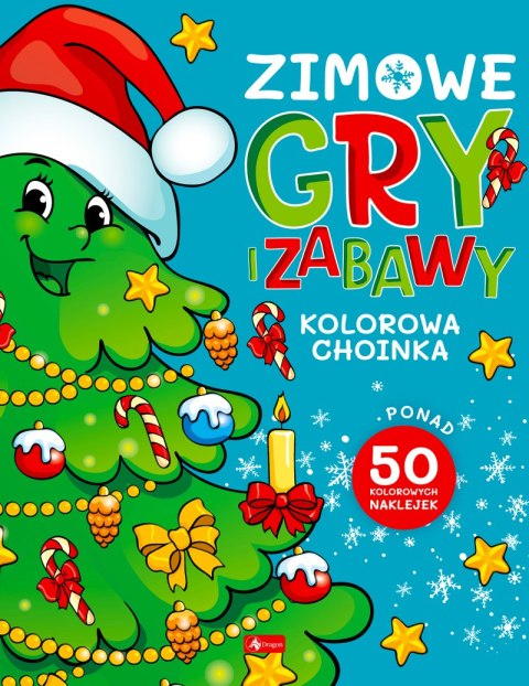 Zimowe gry i zabawy. Kolorowa choinka Zimowe gry i zabawy. Kolorowa choinka