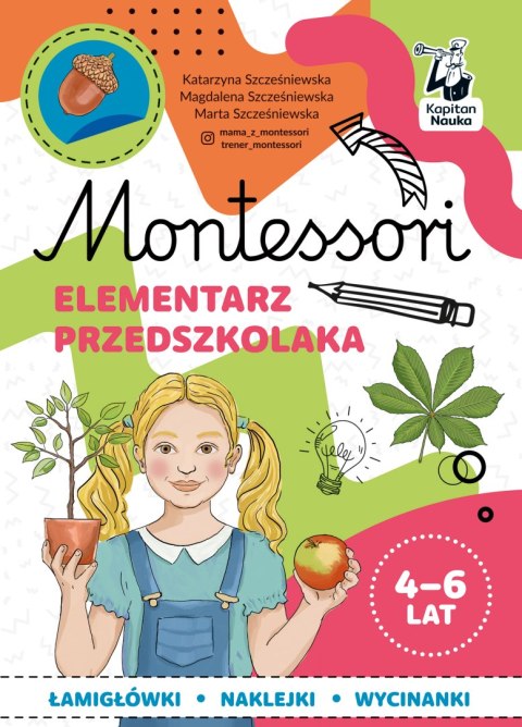 Elementarz przedszkolaka 4-6 lata. Montessori Elementarz przedszkolaka 4-6 lata. Montessori