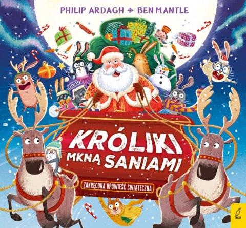 Króliki mkną saniami. Pędzące króliki Króliki mkną saniami. Pędzące króliki