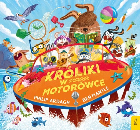 Króliki w motorówce. Pędzące króliki Króliki w motorówce. Pędzące króliki