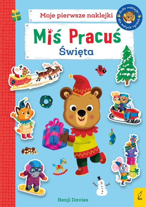 Miś Pracuś. Święta. Książka z naklejkami Miś Pracuś. Święta. Książka z naklejkami