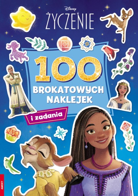 WISH 100 brokatowych naklejek NB-9102 WISH 100 brokatowych naklejek NB-9102