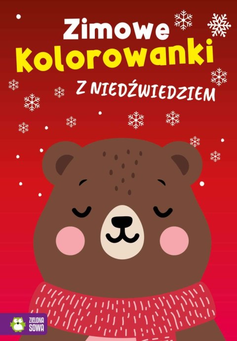 Zimowe kolorowanki z niedźwiedziem. Zimowe kolorowanki Zimowe kolorowanki z niedźwiedziem. Zimowe kolorowanki