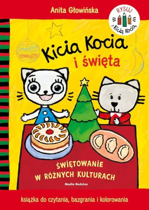 Kicia Kocia i święta. Kolorowanka Kicia Kocia i święta. Kolorowanka