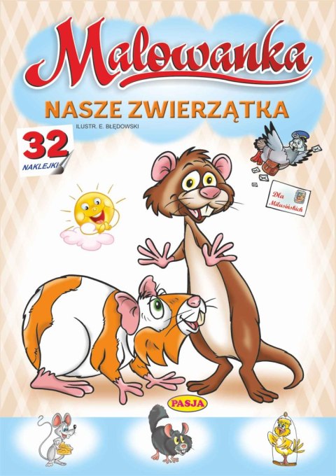 Nasze zwierzątka. Malowanka Nasze zwierzątka. Malowanka