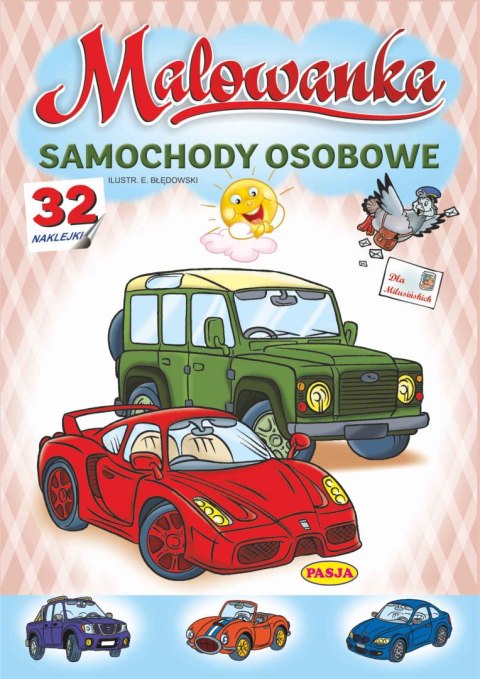 Samochody osobowe. Malowanka Samochody osobowe. Malowanka