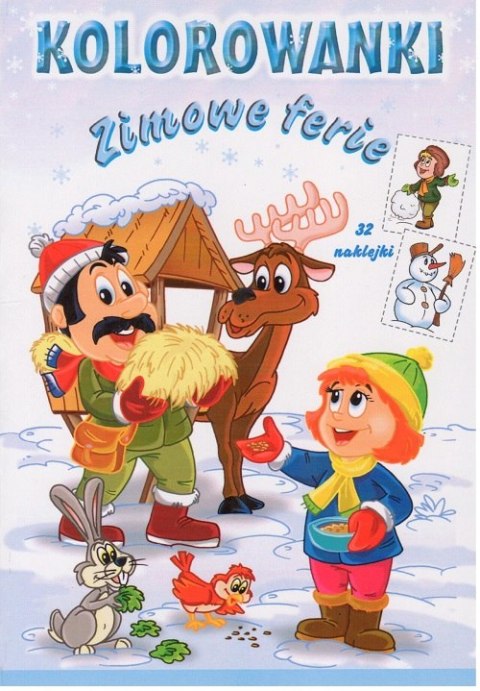 Zimowe ferie. Kolorowanki Zimowe ferie. Kolorowanki