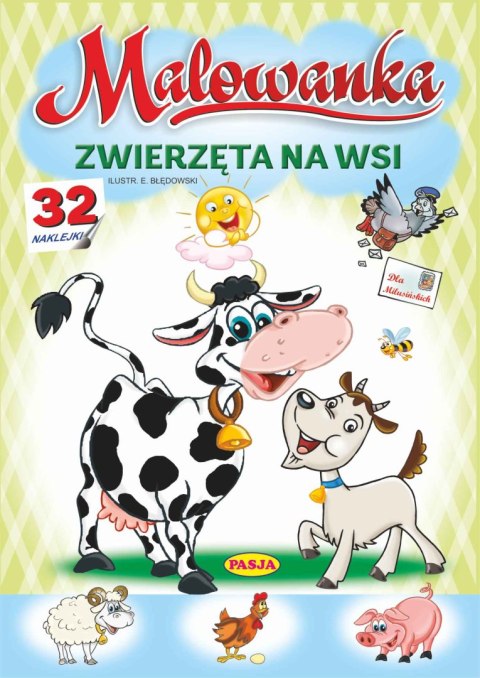 Zwierzęta na wsi. Malowanka Zwierzęta na wsi. Malowanka