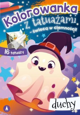 Duchy. Kolorowanka z tatuażami - świecą w ciemności