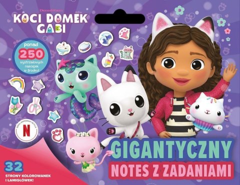Gigantyczny notes z zadaniami. Koci Domek Gabi Gigantyczny notes z zadaniami. Koci Domek Gabi