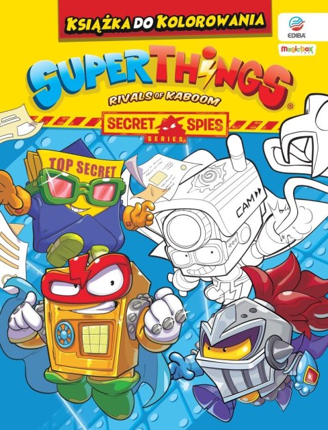 SuperThings Książka do kolorowania Seria Secret Spies SuperThings Książka do kolorowania Seria Secret Spies
