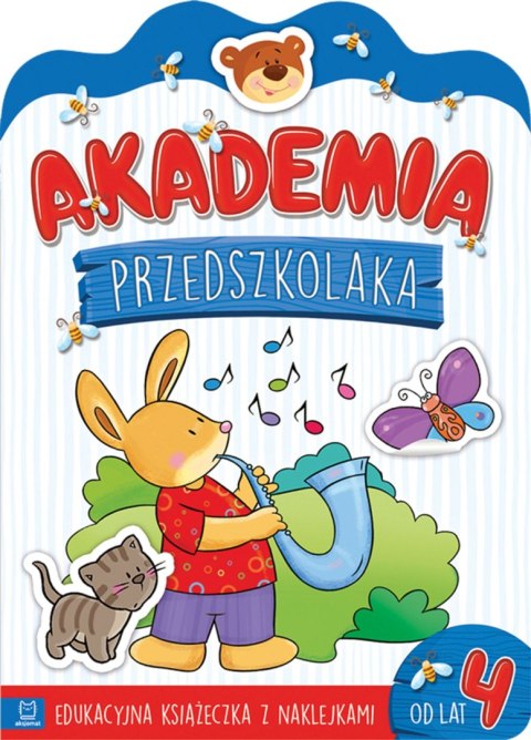 Akademia przedszkolaka od 4 lat. Edukacyjna książeczka z naklejkami Akademia przedszkolaka od 4 lat. Edukacyjna książeczka z naklejkami