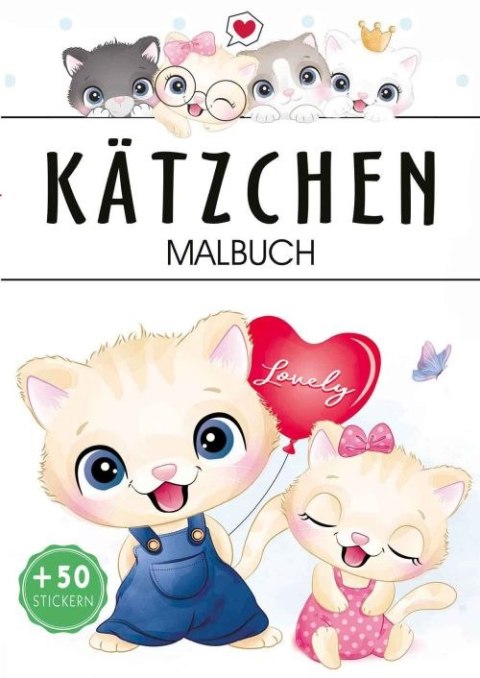 Katzchen. Kolorowanka Katzchen. Kolorowanka