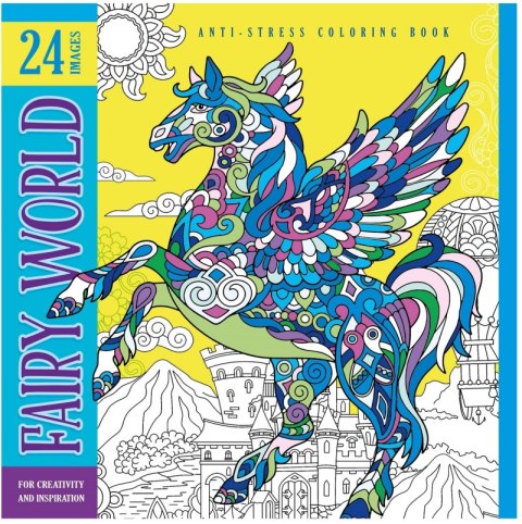 Kolorowanka antystresowa 200x200 12 kartek BR Fairy World Kolorowanka antystresowa 200x200 12 kartek BR Fairy World