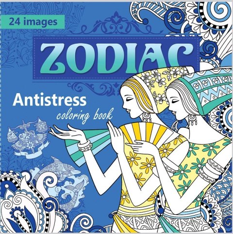 Kolorowanka antystresowa 200x200 12 kartek BR Zodiac Kolorowanka antystresowa 200x200 12 kartek BR Zodiac