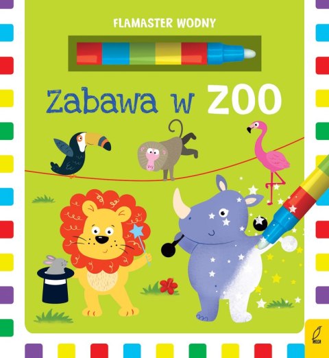 Zabawa w zoo. Flamaster wodny Zabawa w zoo. Flamaster wodny
