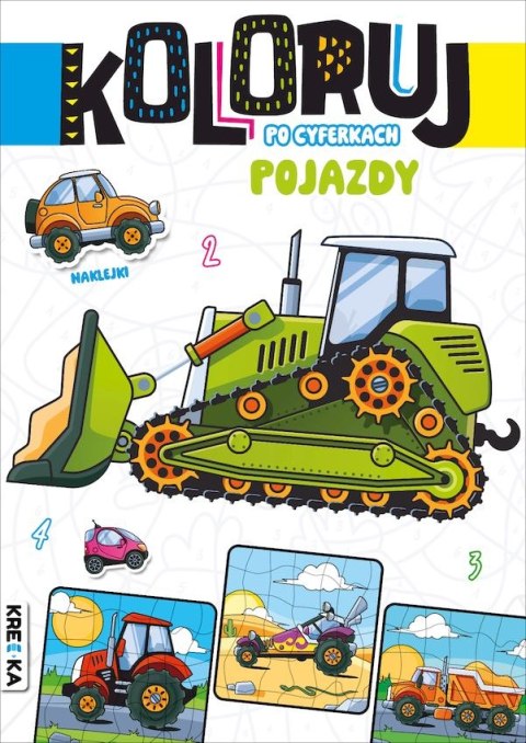 Pojazdy. Koloruj po cyferkach Pojazdy. Koloruj po cyferkach