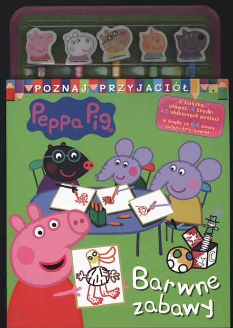 Barwne zabawy. Świnka Peppa. Poznaj Przyjaciół Barwne zabawy. Świnka Peppa. Poznaj Przyjaciół
