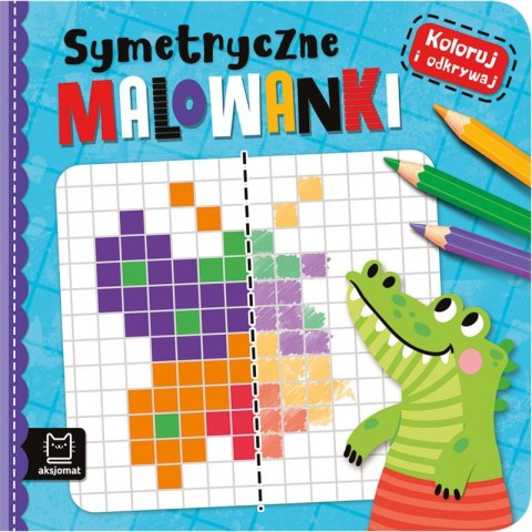 Symetryczne kolorowanki. Koloruj i odkrywaj Symetryczne kolorowanki. Koloruj i odkrywaj