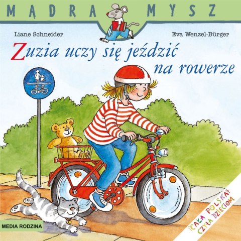 Zuzia uczy się jeździć na rowerze. Mądra Mysz Zuzia uczy się jeździć na rowerze. Mądra Mysz