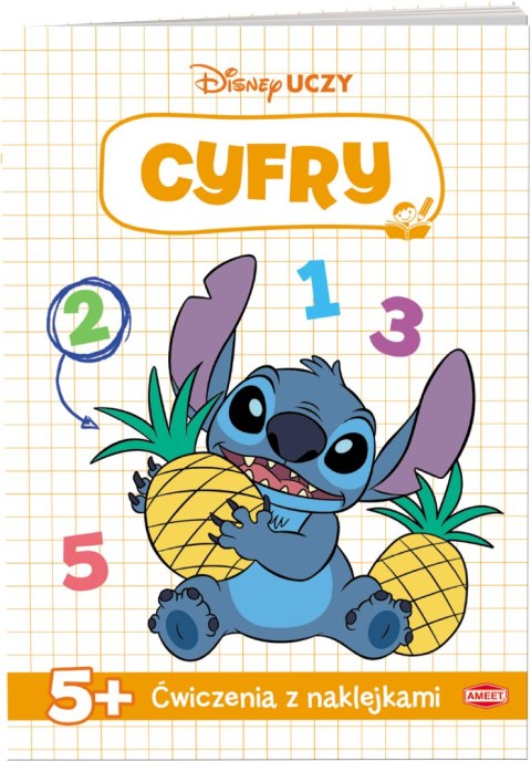 Disney uczy Stitch Ćwiczenia z naklejkami cyfry UDN-9306 Disney uczy Stitch Ćwiczenia z naklejkami cyfry UDN-9306