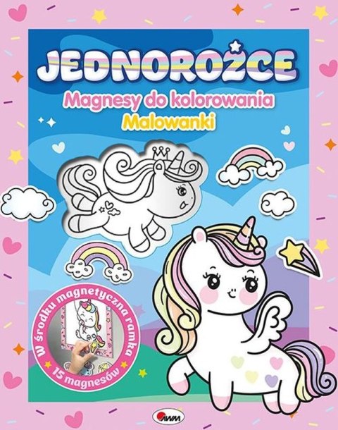 Jednorożce. Magnesy do kolorowania. Kolorowanki Jednorożce. Magnesy do kolorowania. Kolorowanki