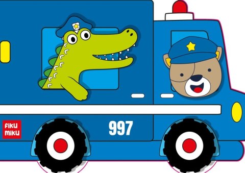 Policja. Kolorowanka z wykrojnika FIKU MIKU Policja. Kolorowanka z wykrojnika FIKU MIKU