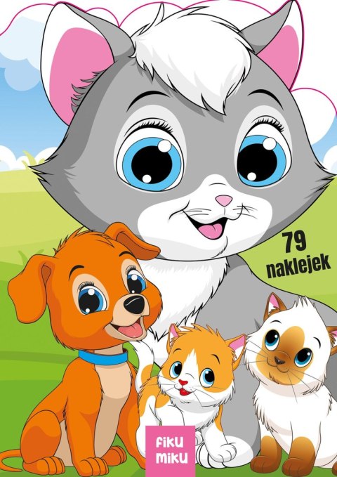 Kociak i przyjaciele. Kolorowanka z wykrojnika FIKU MIKU Kociak i przyjaciele. Kolorowanka z wykrojnika FIKU MIKU