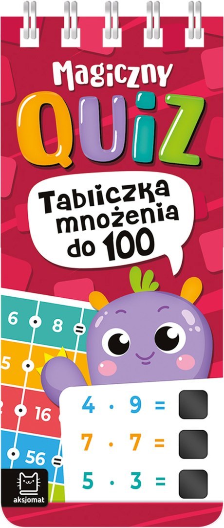 Magiczny quiz. Tabliczka mnożenia do 100. Na spirali Magiczny quiz. Tabliczka mnożenia do 100. Na spirali