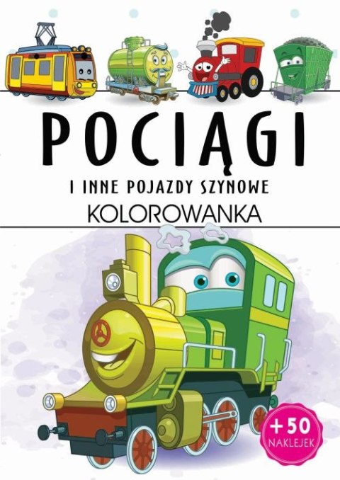 Pociągi i inne pojazdy szynowe. Kolorowanka Pociągi i inne pojazdy szynowe. Kolorowanka