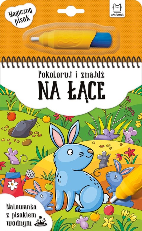 Pokoloruj i znajdź na łące. Malowanka z pisakiem wodnym Pokoloruj i znajdź na łące. Malowanka z pisakiem wodnym