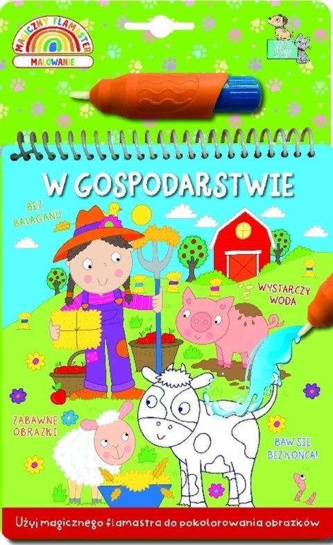 W gospodarstwie. Malowanka z wodnym flamastrem W gospodarstwie. Malowanka z wodnym flamastrem
