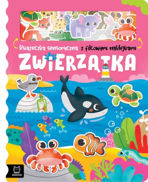 Zwierzątka. Książeczka sensoryczna z filcowymi naklejkami Zwierzątka. Książeczka sensoryczna z filcowymi naklejkami