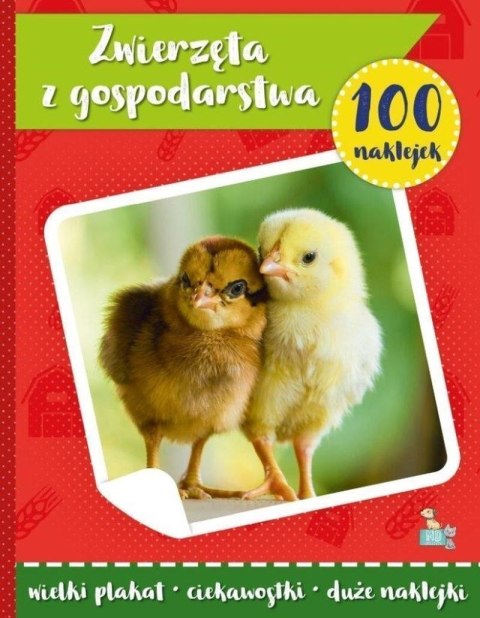 Zwierzęta z gospodarstwa. 100 naklejek z plakatem Zwierzęta z gospodarstwa. 100 naklejek z plakatem