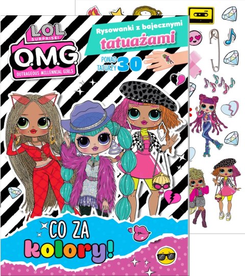 Co za kolory! L.O.L. Surprise! Rysowanki z bajecznymi tatuażami Co za kolory! L.O.L. Surprise! Rysowanki z bajecznymi tatuażami