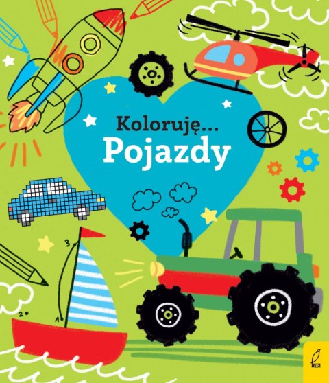 Kocham pojazdy. Koloruję Kocham pojazdy. Koloruję