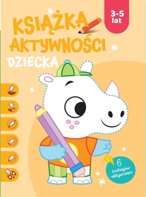 Książka aktywności dziecka 3-5 lat. Pomarańczowa Książka aktywności dziecka 3-5 lat. Pomarańczowa