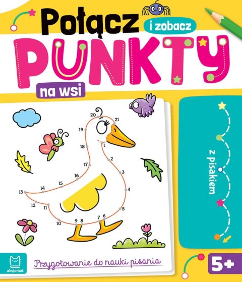 Na wsi. Połącz punkty i zobacz! Przygotowanie do nauki pisania. Ścieralny pisak Na wsi. Połącz punkty i zobacz! Przygotowanie do nauki pisania. Ścieralny pisak