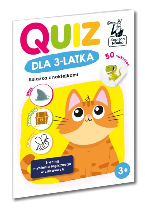 Quiz dla 3-latka. Książka z naklejkami Quiz dla 3-latka. Książka z naklejkami