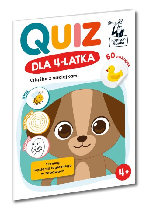 Quiz dla 4-latka. Książka z naklejkami Quiz dla 4-latka. Książka z naklejkami
