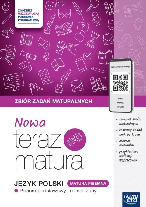 Teraz matura 2024/2025 Język polski zbiór zadań maturalnych tom 1 matura pisemna zakres podstawowy i rozszerzony Teraz matura 2024/2025 Język polski zbiór zadań maturalnych tom 1 matura pisemna zakres podstawowy i rozszerzony