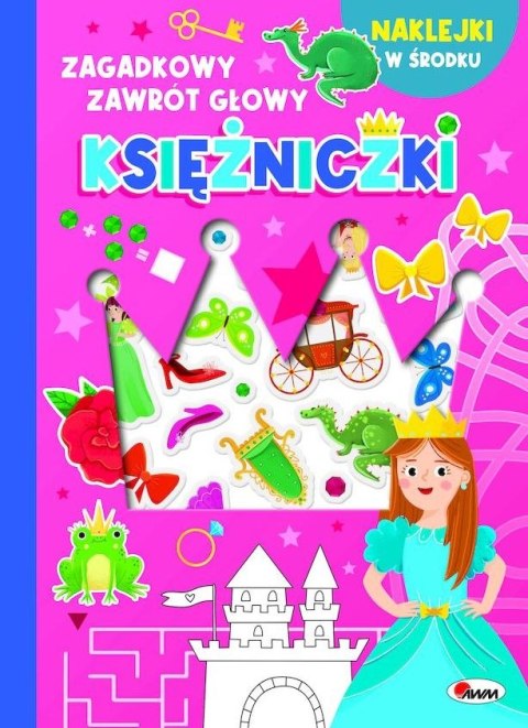 Księżniczki - wypukłe naklejki. Zagadkowy zawrót głowy Księżniczki - wypukłe naklejki. Zagadkowy zawrót głowy