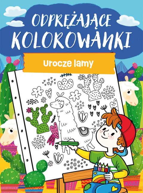 Urocze lamy. Odprężające kolorowanki Urocze lamy. Odprężające kolorowanki