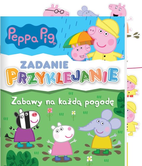 Zabawy na każdą pogodę. Świnka Peppa. Zadanie Przyklejanie Zabawy na każdą pogodę. Świnka Peppa. Zadanie Przyklejanie