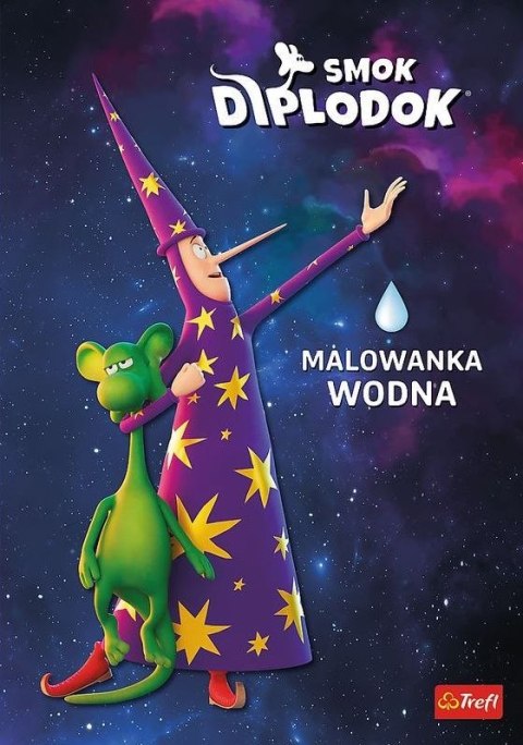 Smok Diplodok. Malowanka wodna Smok Diplodok. Malowanka wodna