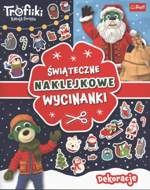 Dekoracje. Trefliki ratują święta. Świąteczne naklejkowe wycinanki Dekoracje. Trefliki ratują święta. Świąteczne naklejkowe wycinanki