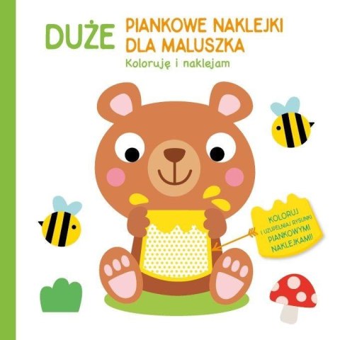 Duże piankowe naklejki dla maluszka. Miś Duże piankowe naklejki dla maluszka. Miś